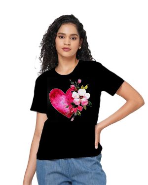 T-Shirt Love & Flower